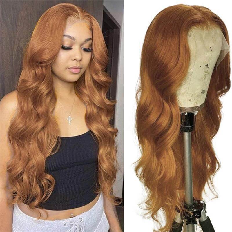 Chestnut Color 13X4/4X4/T-part Lace Front Body Wave Wig EverGlow Human Hair - EVERGLOW HAIR