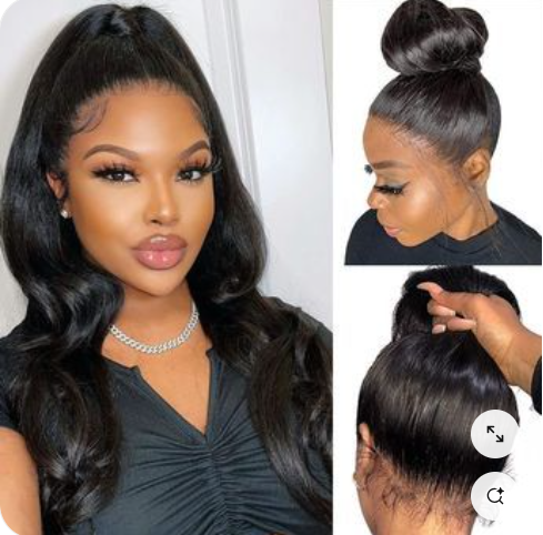 Invisi Drawstring 360 | Wear&Go 360 Lace Body Wave Wig Natural Black Pre-Everything