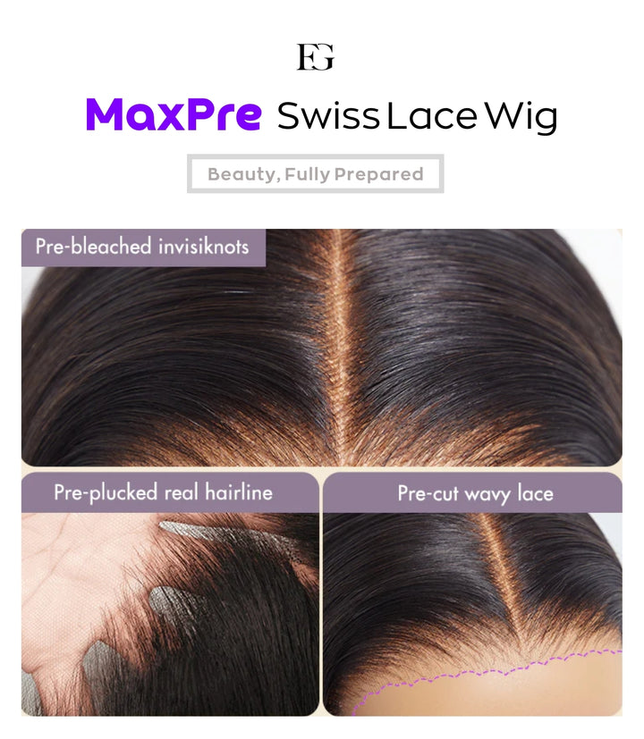 Lace Expert | MaxPre Swiss HD Glueless 13x4 Lace Frontal Body Wave Wig - EverGlow Hair