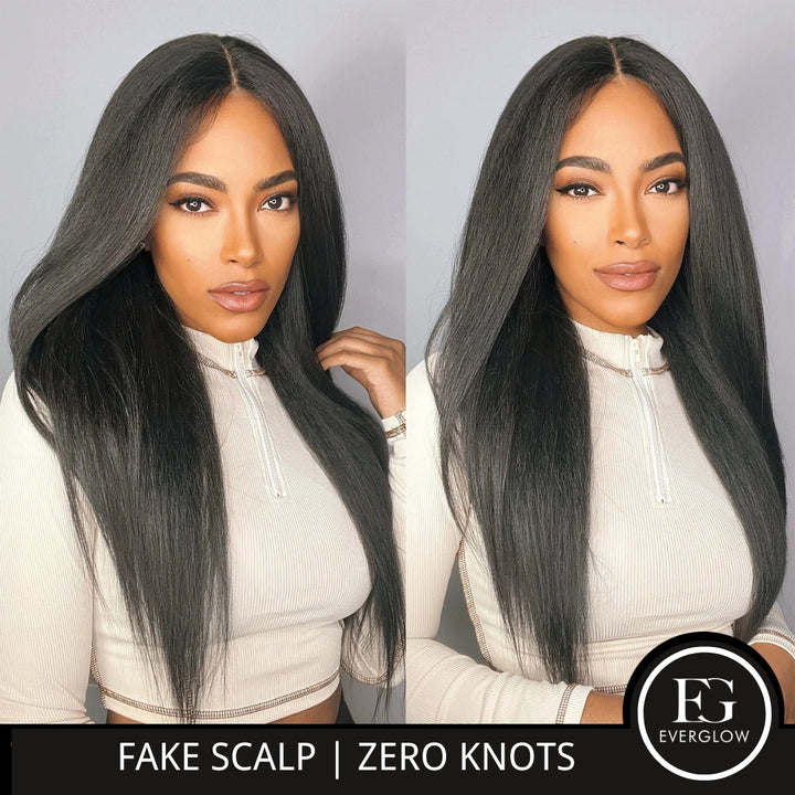 Fake Scalp | Glueless 7x5 Zero Knots Straight Wig