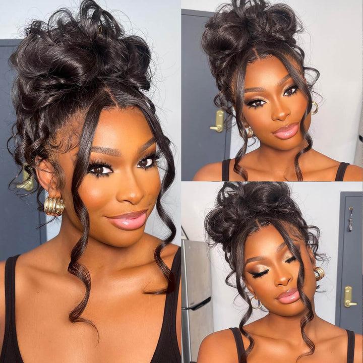 Invisi Drawstring 360 | Wear&Go 360 Lace Body Wave Wig Natural Black Pre-Everything