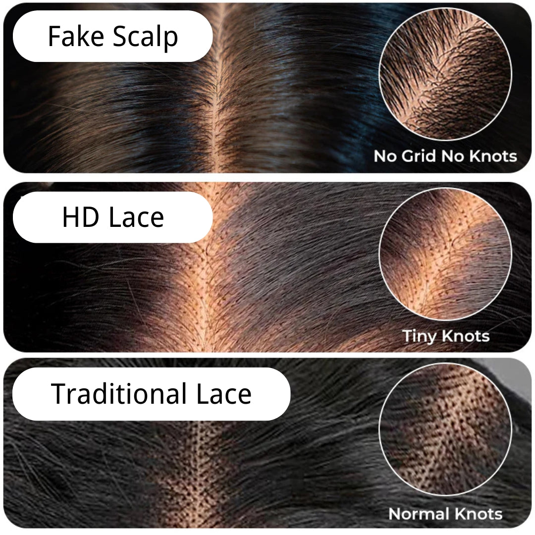 Fake Scalp | Glueless 7x5 Zero Knots Straight Wig