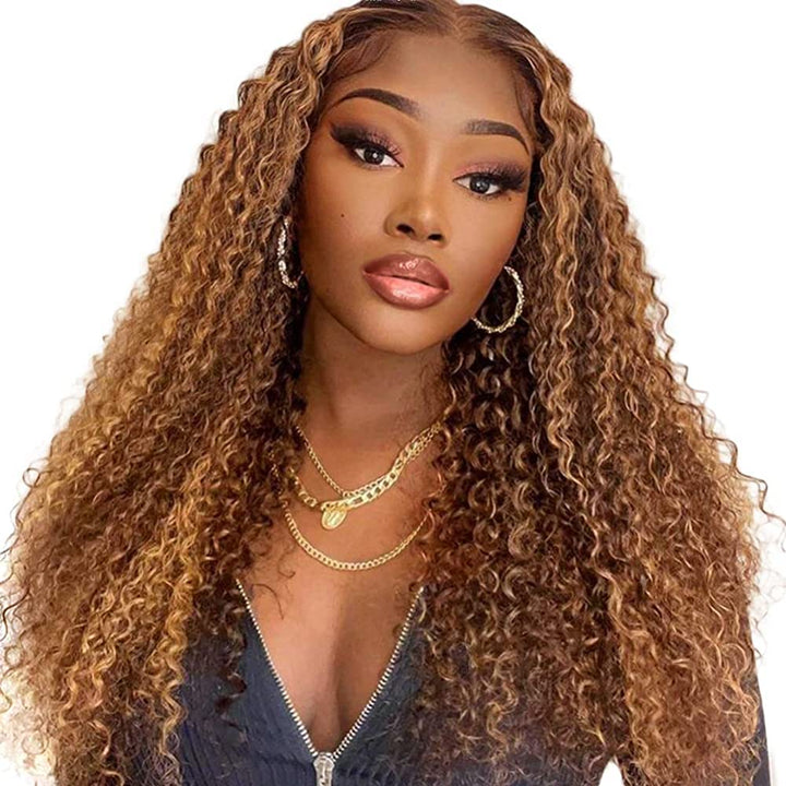 [Wear Go Wig] Highlight Piano P4/27 Color Glueless HD Undetectable 4x4/5x5 Lace Closure Deep Wave Wig