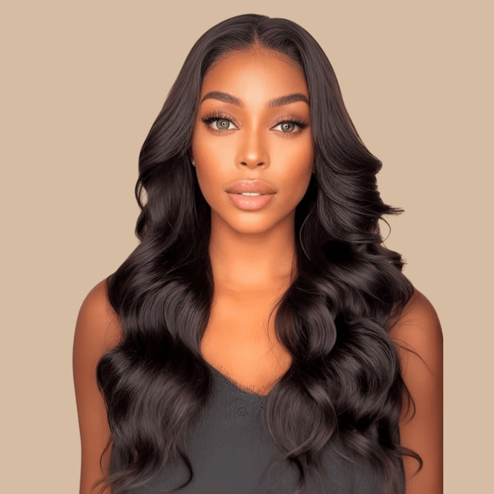 Classy Body Wave 13x4 Invisible Lace Frontal Virgin Human Hair Wig Pre-cut