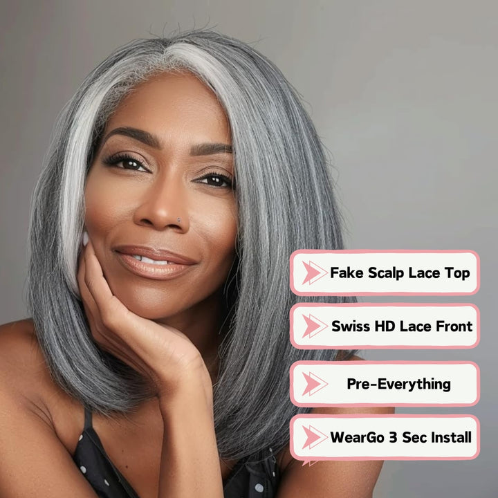 New In Bomb | Muti-Color HD Fake Scalp Wear&Go Straight 7x5/9x6 Lace Wig Zero Knots