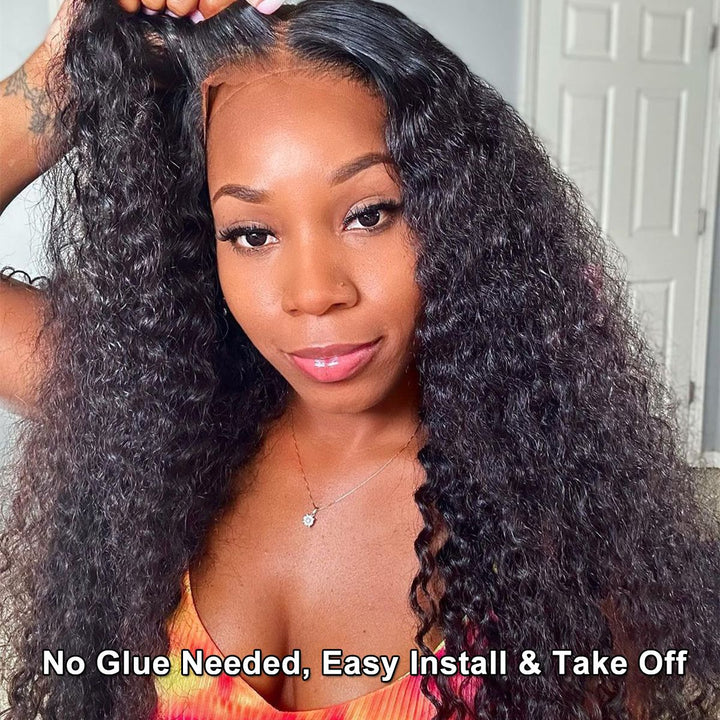 EverGlow Glueless HD Undetectable 13x4 Lace Frontal Jerry Curly Wig - EVERGLOW HAIR