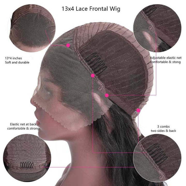 Hot #6 Chocolate Brown Color Water Wave 13x4 Lace Frontal/4x4 Lace Closure Wig - EVERGLOW HAIR