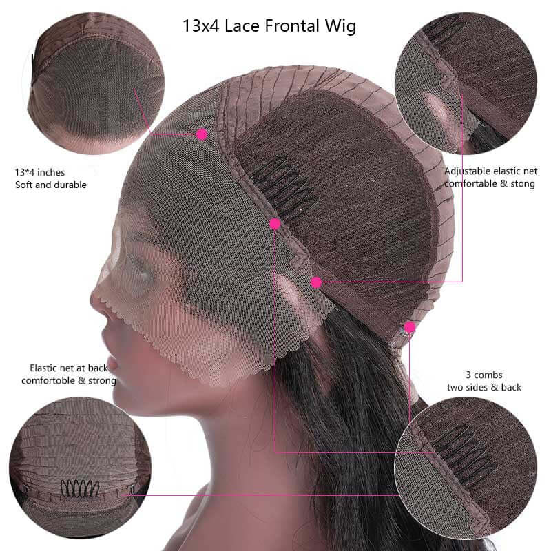 Mystery Burgundy Color Straight 13x4 Lace Frontal/4x4 Lace Closure/T-part Wig - EVERGLOW HAIR