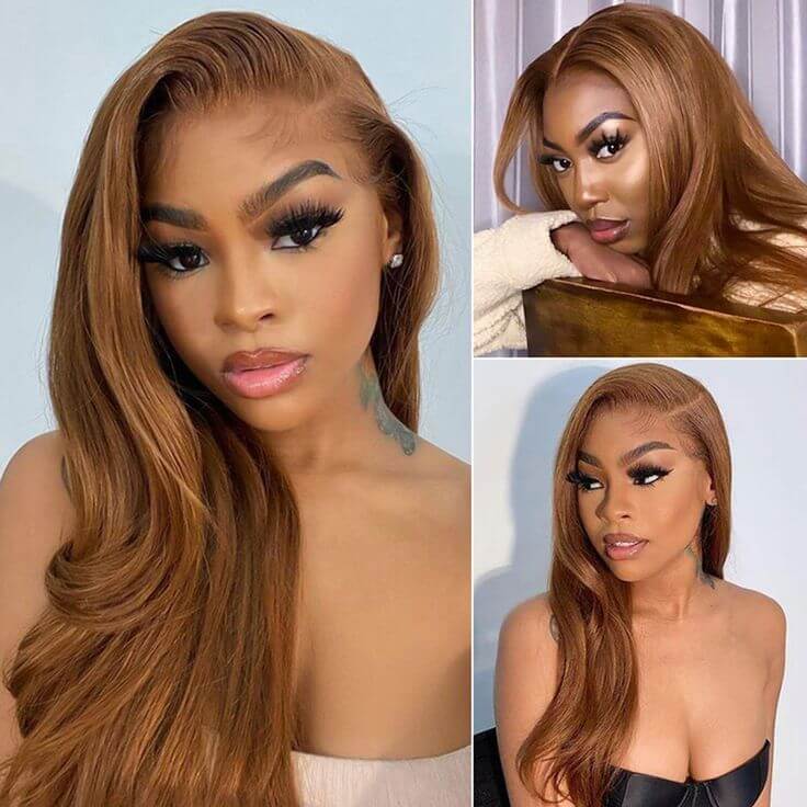 Chestnut Brown #8 Straight 13x4 Lace Frontal Wig - EVERGLOW HAIR