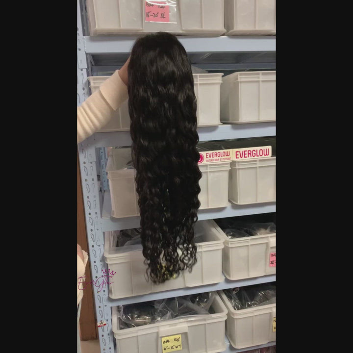 Loose Wave Lace Closure Wig Natural Black
