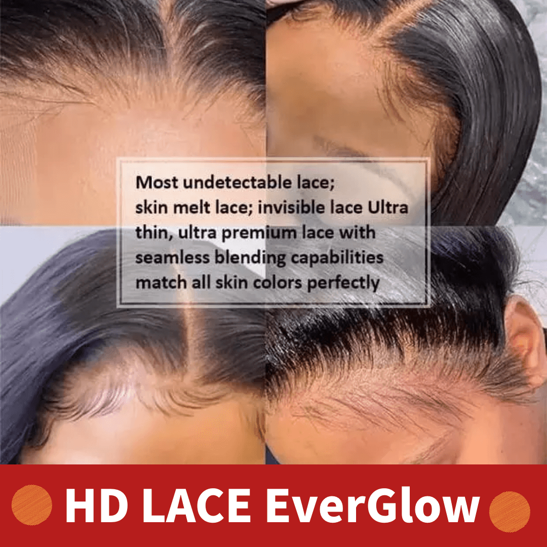 HD Lace Loose Wave 13x4 Wig Natural Black EverGlow Human Hair - EVERGLOW HAIR