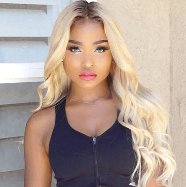 Brazilian Body Wave 13x4 Lace Front Pre Plucked T4/613 Ombre Blonde Colored EverGlow Human Hair Wig - EVERGLOW HAIR