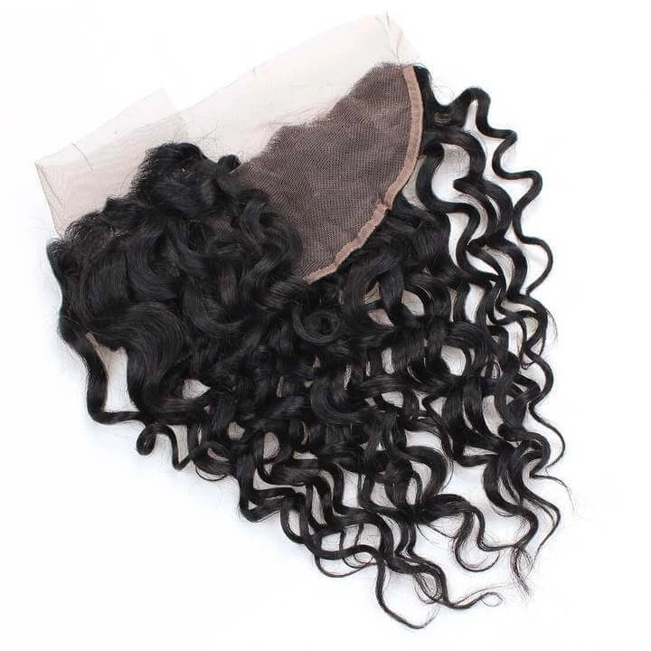 Water Wave 4 Bundles with 13*4 Lace Frontal Brazilian Unprocessed Virgin Human Hair 10A Grade
