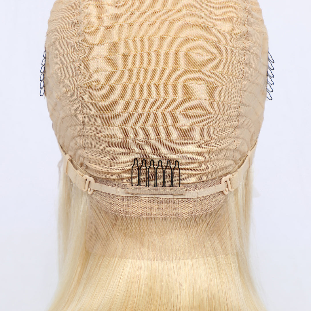 Princess Blond 613 Straight Bob Lace Wig EverGlow Human Hair
