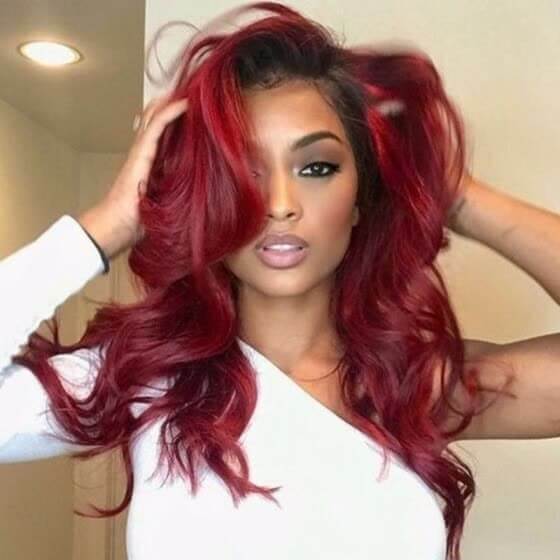 Customized Ombre Color 13X4 Lace Front EverGlow Human Hair Wig 1b/99j - EVERGLOW HAIR