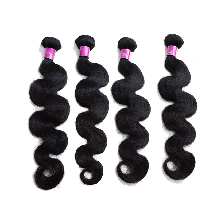 Body Wave 4 Bundles with 13*4 Lace Frontal Brazilian Unprocessed Virgin Human Hair 10A Grade - EVERGLOW HAIR