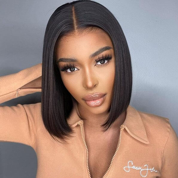 [Wear Go Wig] HD Short Bob Wigs Undetectable Glueless Lace Straight Lace Wig