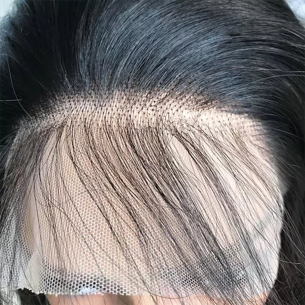 Full Lace Wig Straight Natural Black Human Hair
