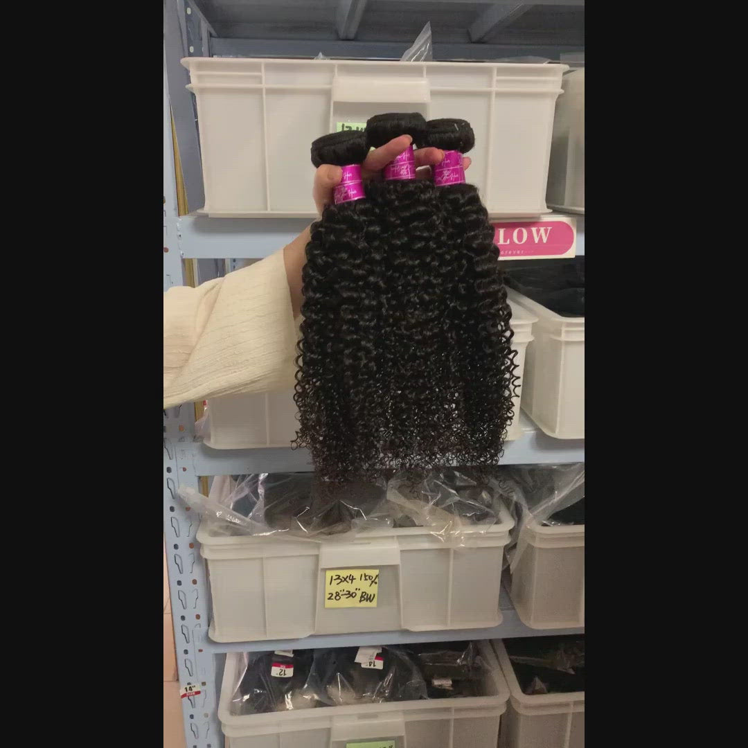 Jerry Curly 1 Bundle Brazilian Unprocessed Virgin Human Hair 10A Grade