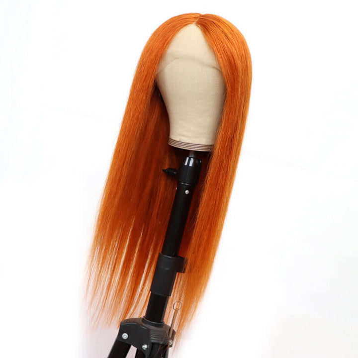 Fashion Orange Color Straight Lace Front Wig - EVERGLOW HAIR