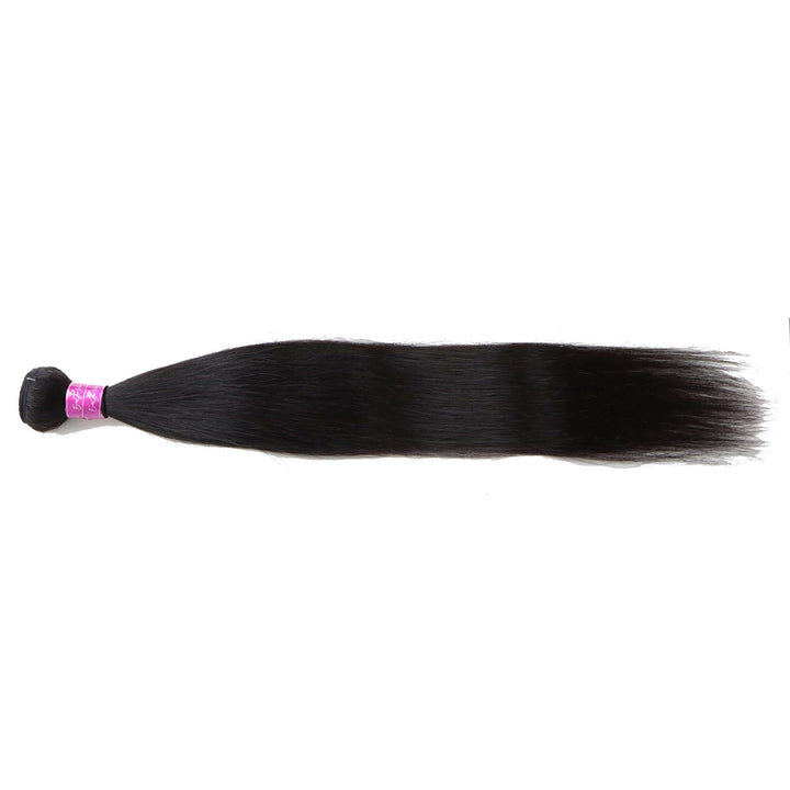 Straight 4 Bundles Natural Black EverGLow Remy Human Hair Extensions - EVERGLOW HAIR