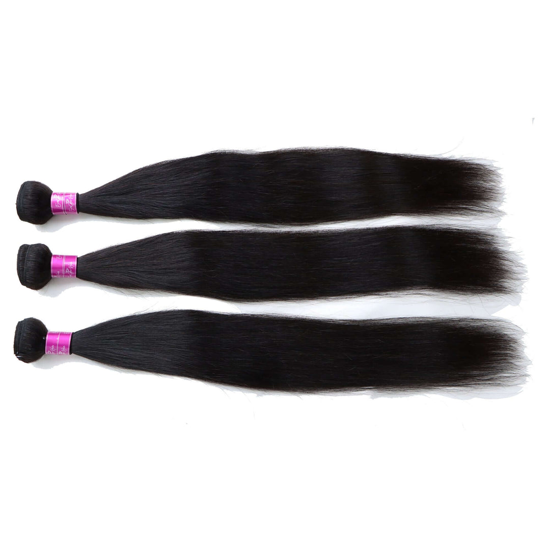 Straight 3 Bundles Brazilian Unprocessed Virgin Human Hair 10A Grade - EVERGLOW HAIR
