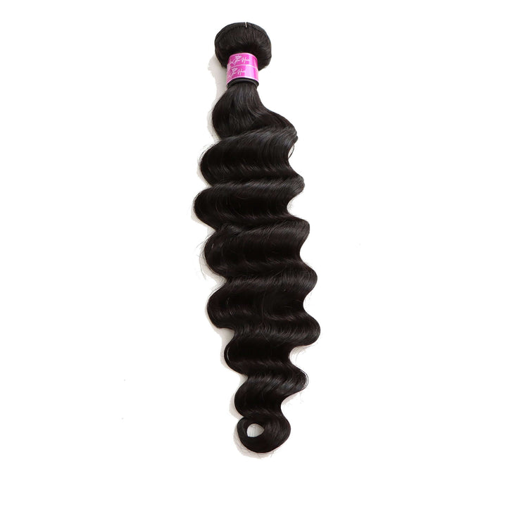 Loose Deep Wave 1 Bundles Brazilian Unprocessed Virgin Human Hair 10A Grade - EVERGLOW HAIR