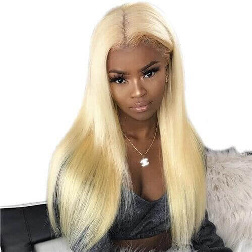Princess Blonde 613 Color Straight 4x4 Lace Clousure Wig