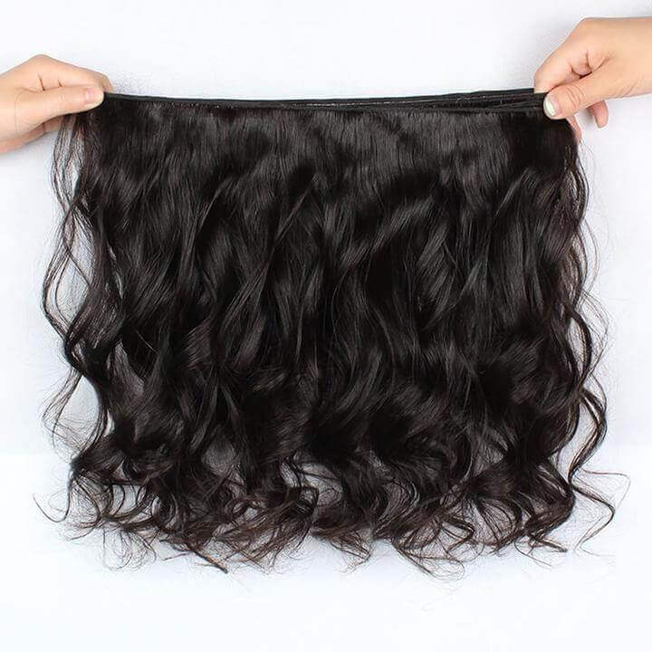 Loose Wave 4 Bundles with 13*4 Lace Frontal Brazilian Unprocessed Virgin Human Hair 10A Grade