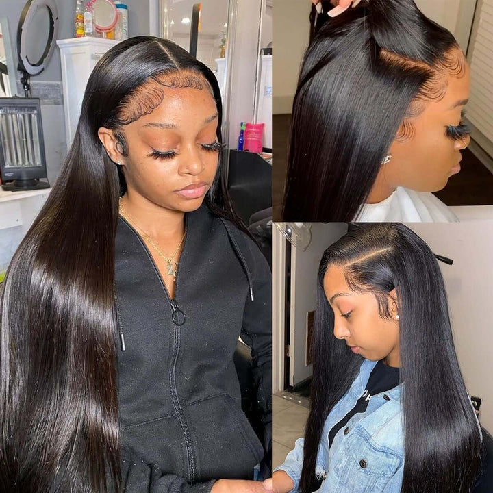 EverGlow Glueless Swiss HD Undetectable 13x4 Lace Frontal Straight Wig