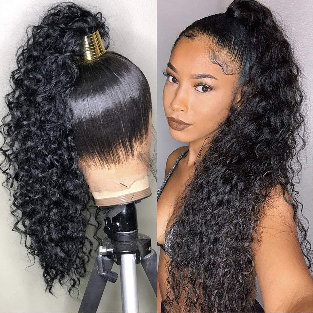 360 Lace Water Wave Wig Natural Black EverGlow Human Hair - EVERGLOW HAIR