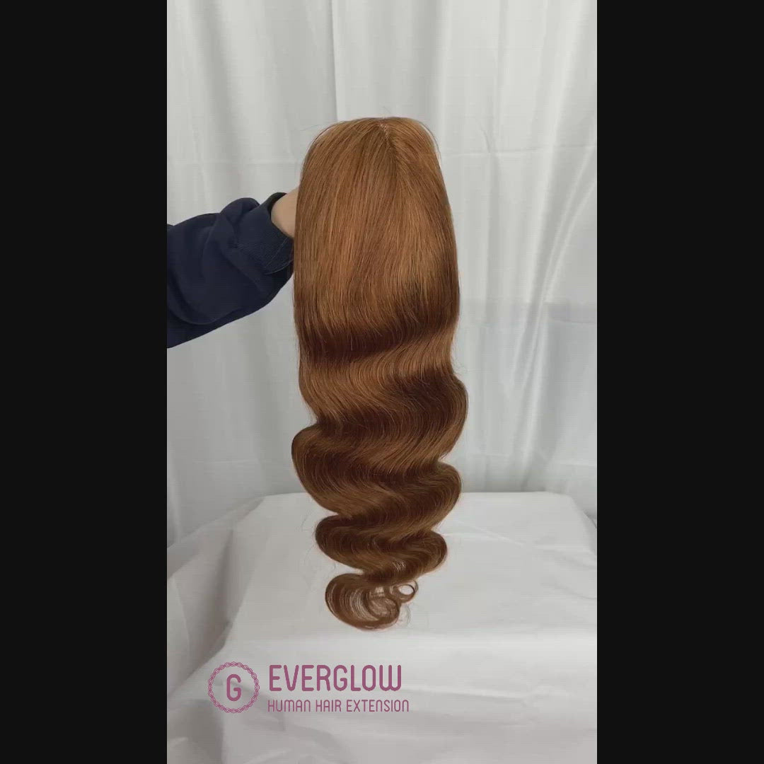 Pumpkin Color Body Wave Lace Wig EverGlow Human Hair