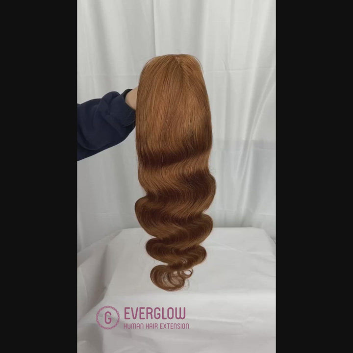 Pumpkin Color Body Wave Lace Wig EverGlow Human Hair