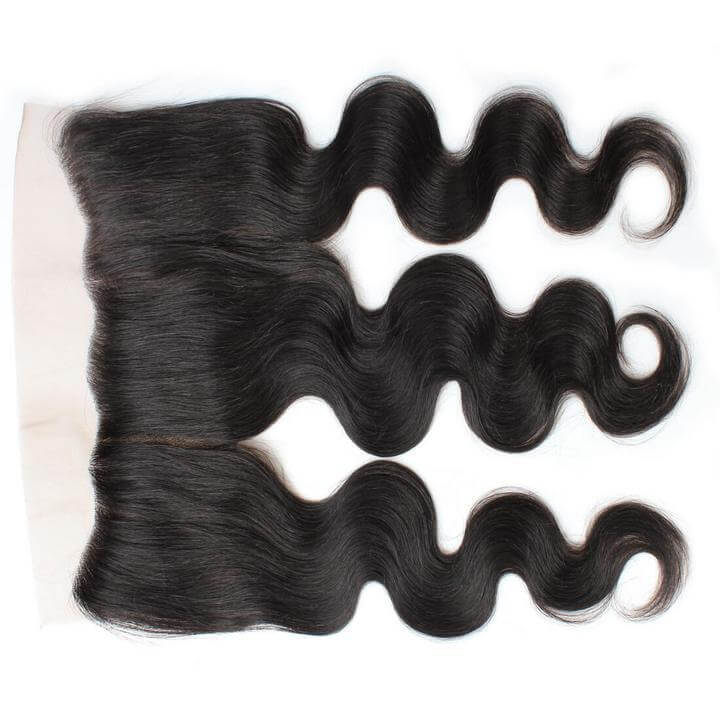 Braizlian Body Wave 3 Bundles with 13*4 Lace Frontal Natural Black EverGLow Hair - EVERGLOW HAIR