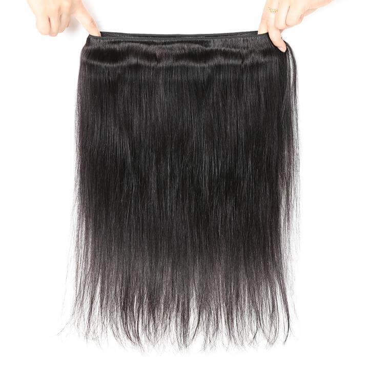 Straight 1 Bundles Natural Black EverGLow Remy Human Hair Extensions - EVERGLOW HAIR