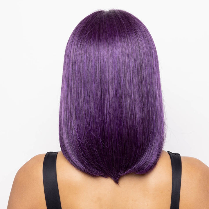 Grape Purple Straight Bob 13x4/4x4/T-part Lace Wig EverGlow Human Hair